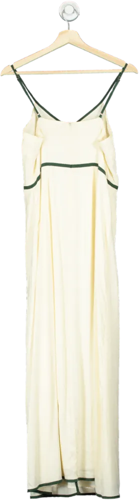 Sancia Cream Tori V-Neck Maxi Dress  UK S