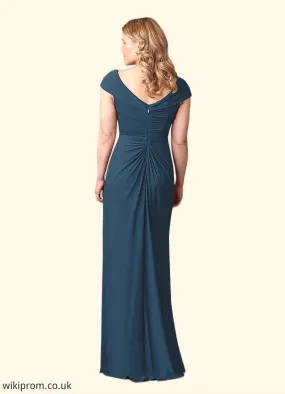 Scarlett Sheath Lace Luxe Knit Floor-Length Dress SWKP0019943