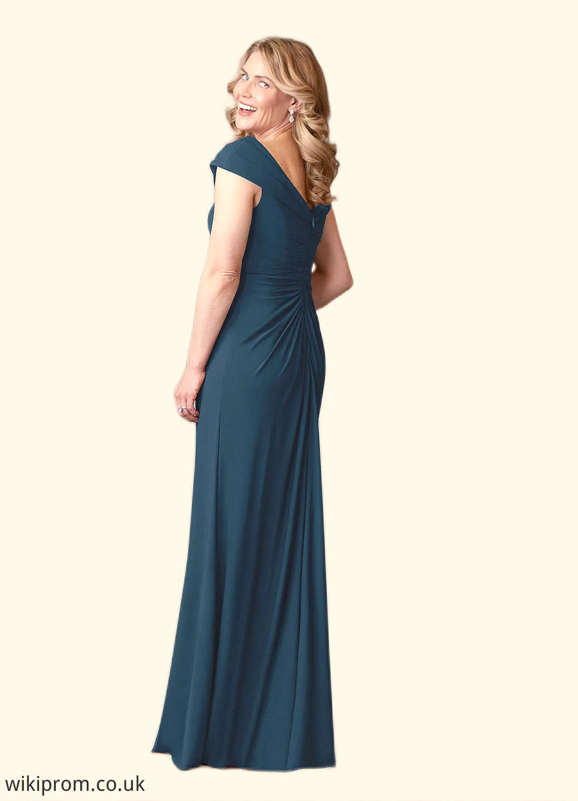 Scarlett Sheath Lace Luxe Knit Floor-Length Dress SWKP0019943