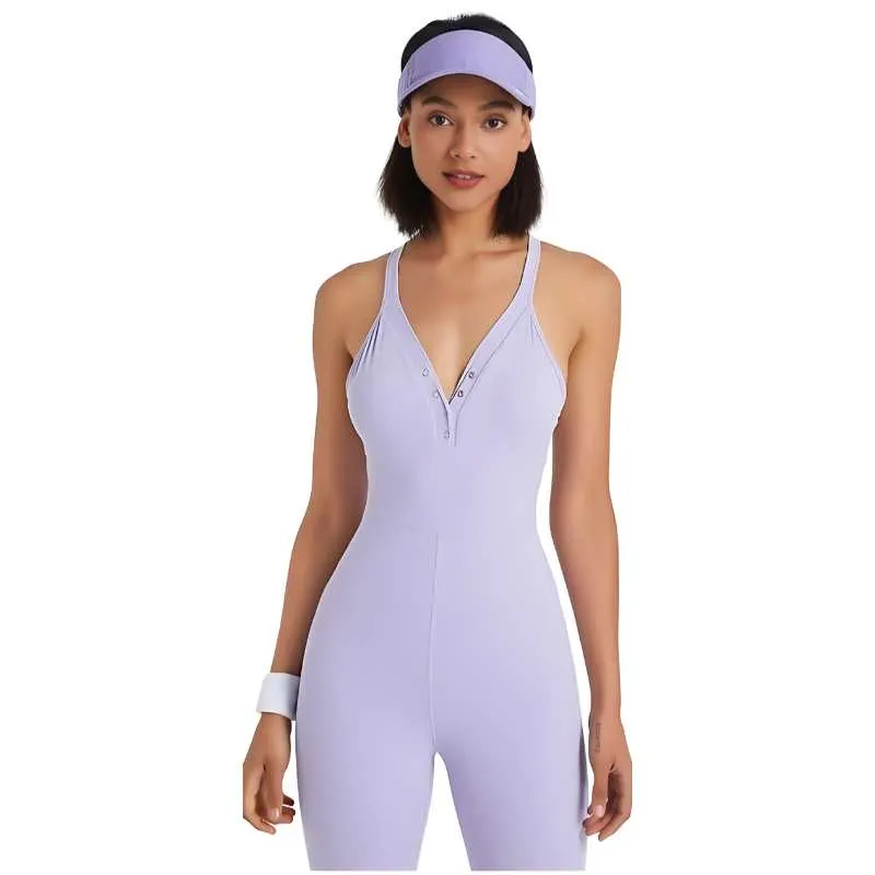 Seamless One-Piece Jumpsuit Sports Unitard