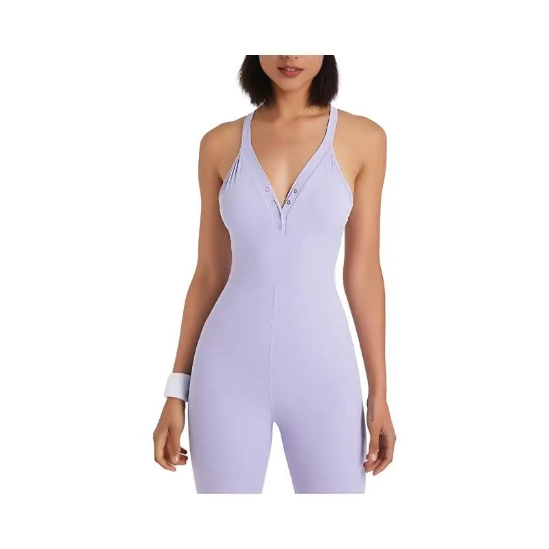 Seamless One-Piece Jumpsuit Sports Unitard