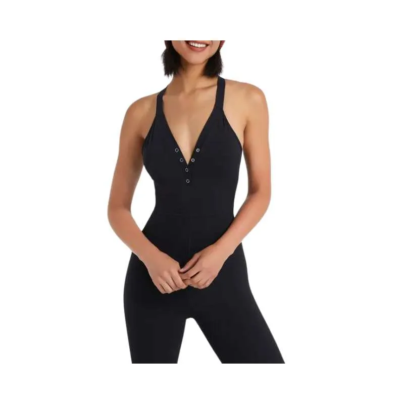 Seamless One-Piece Jumpsuit Sports Unitard