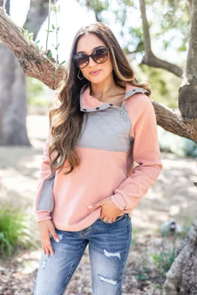 See You There Blush Pink Pullover