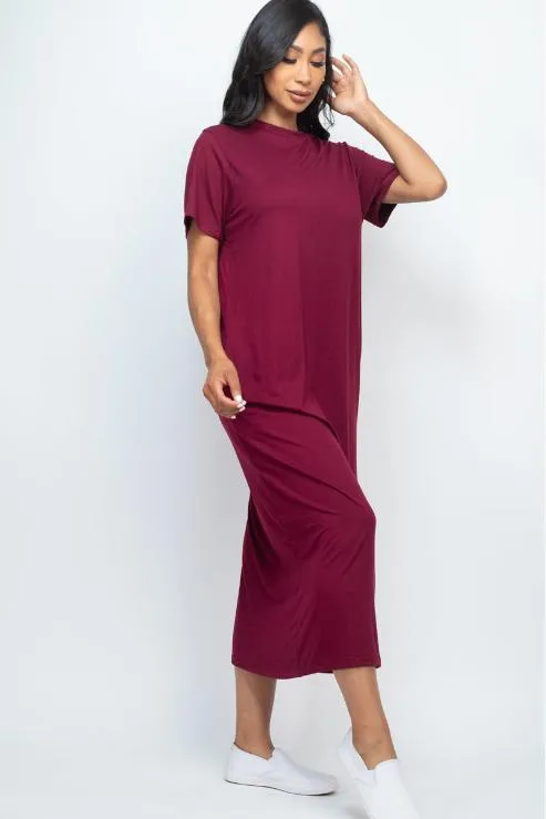 Side Pocket Tee Dress