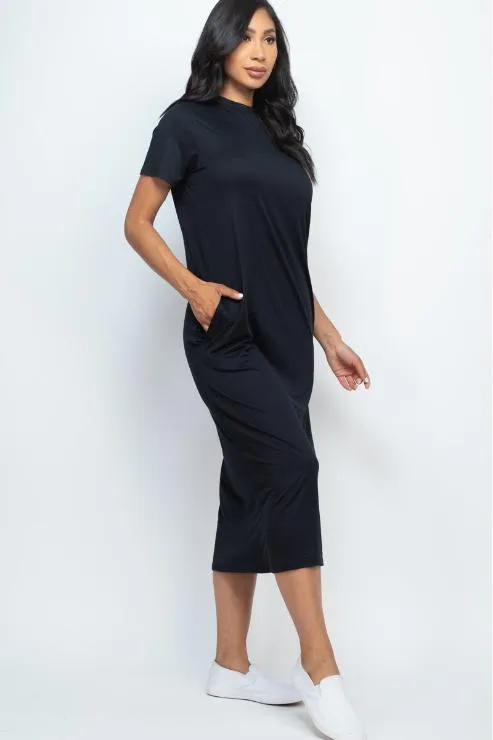 Side Pocket Tee Dress