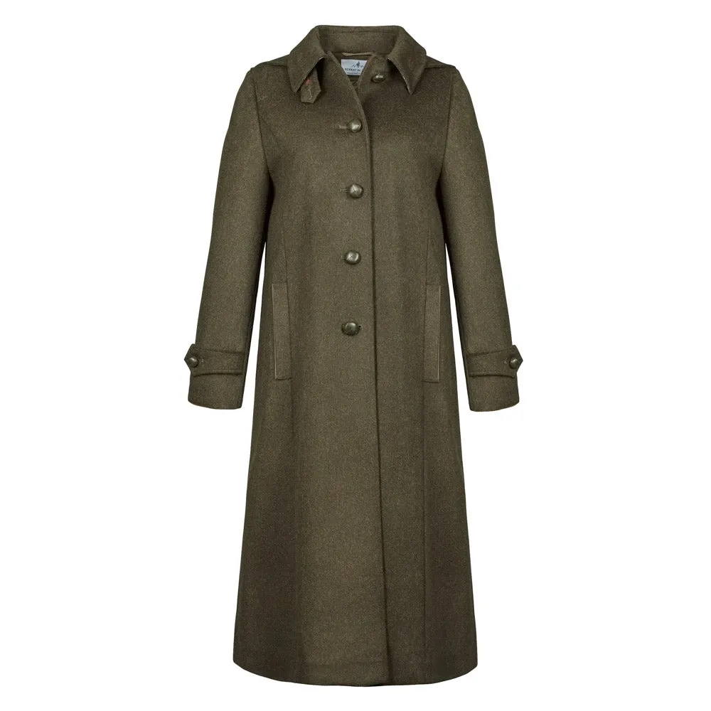 Silvia - Women's Traditional Loden Wool Coat in Green