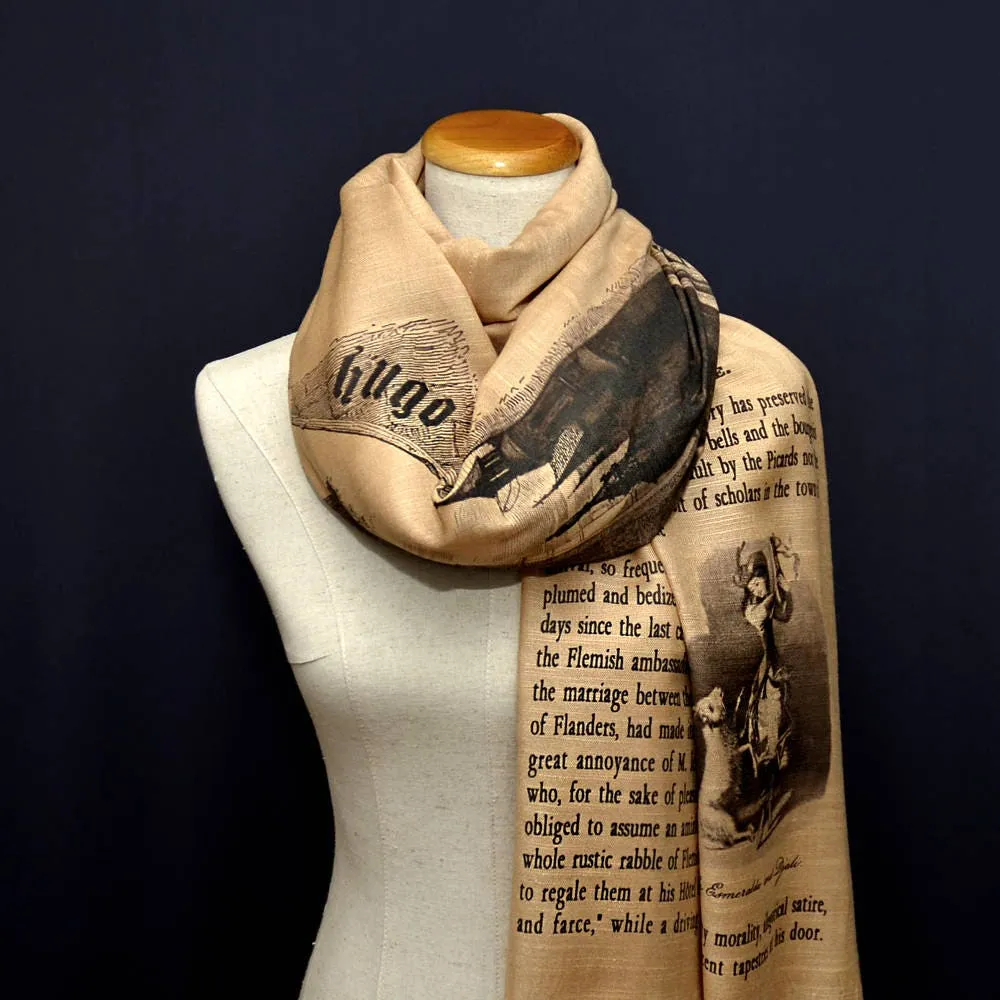 The Hunchback of Notre-Dame (Notre-Dame de Paris) by Victor Hugo Scarf/Shawl/Wrap - English version