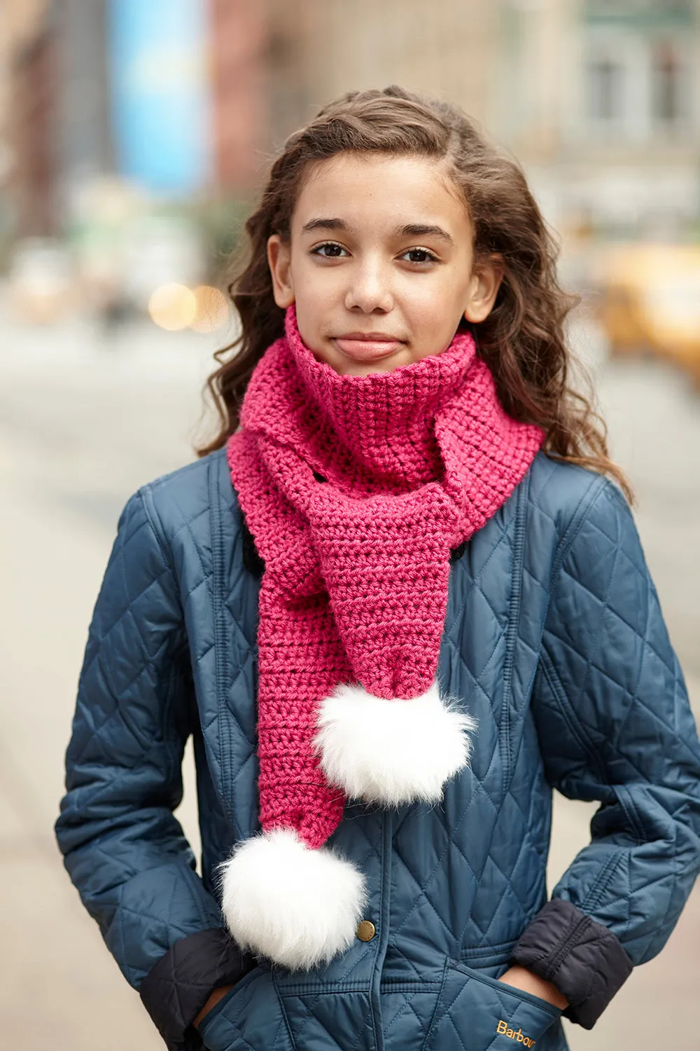 The Pom Scarf (Crochet)