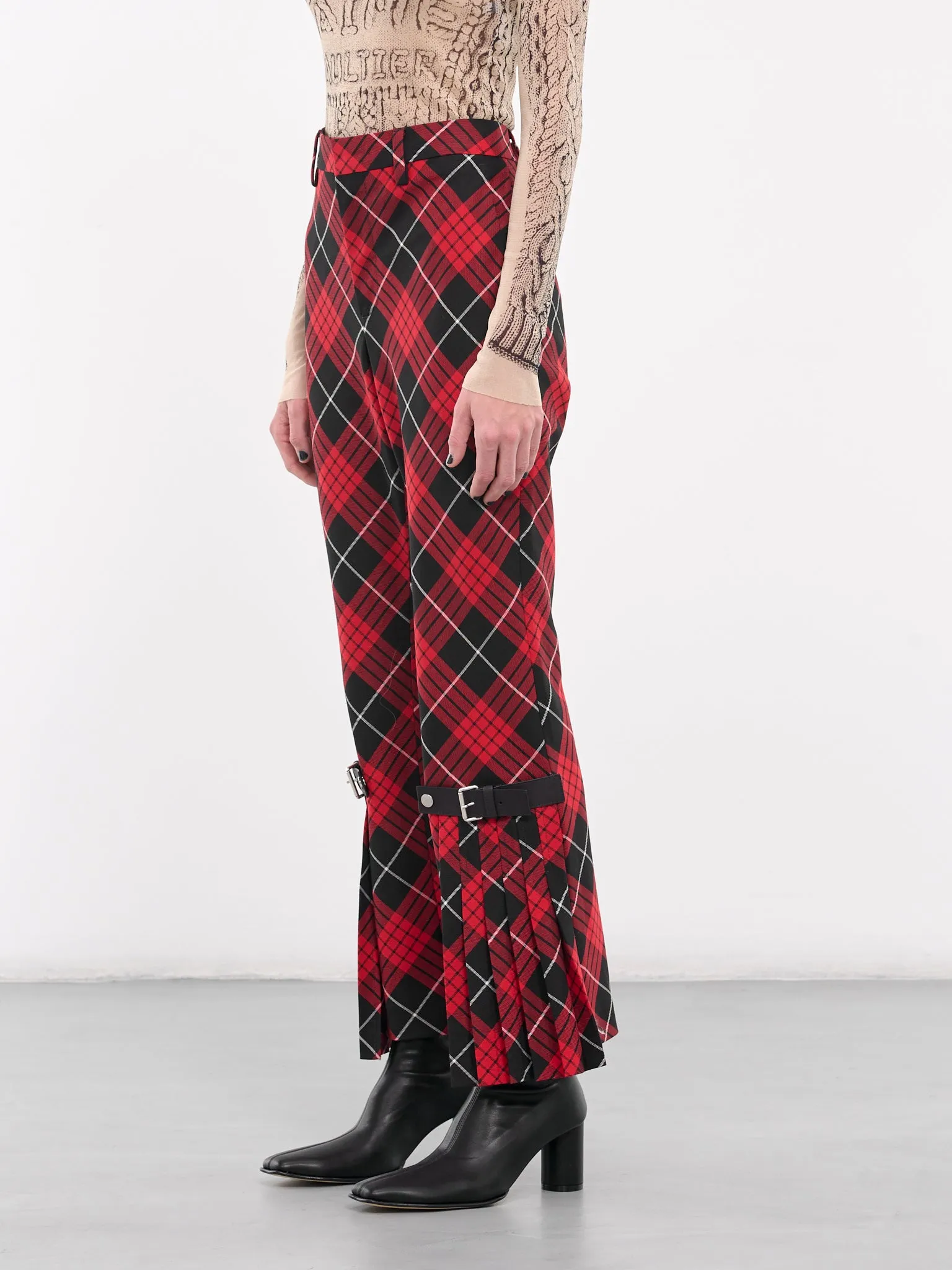 The Tartan Suit Pants (F-PA154-C062-300001-RED-BLK-WH)