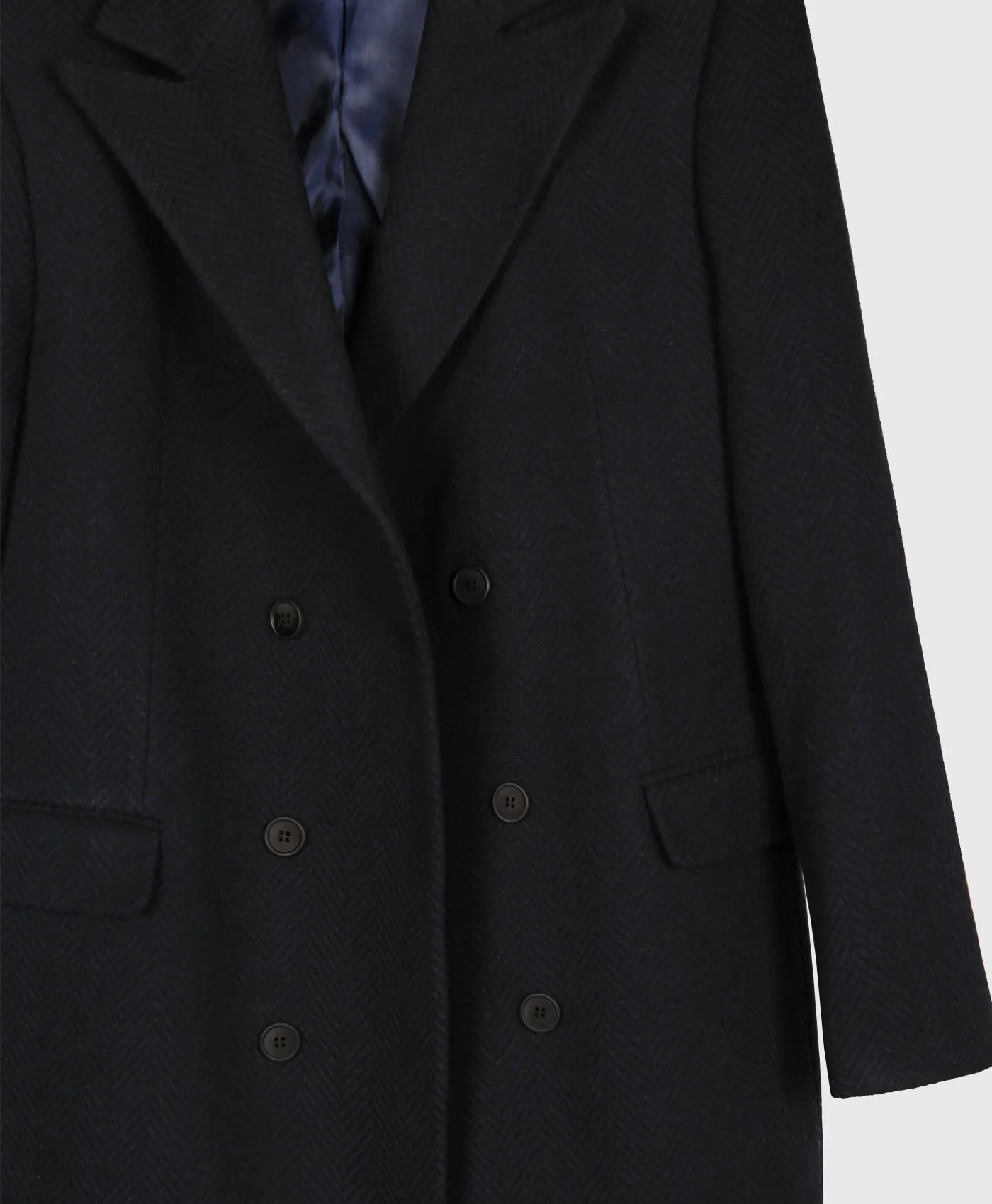 The Vanguard Navy Wool Coat