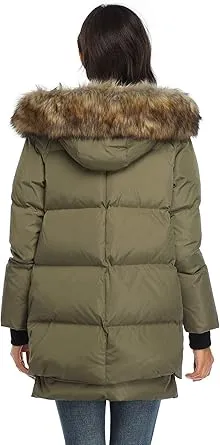 Warm Parka Down Fur Coat