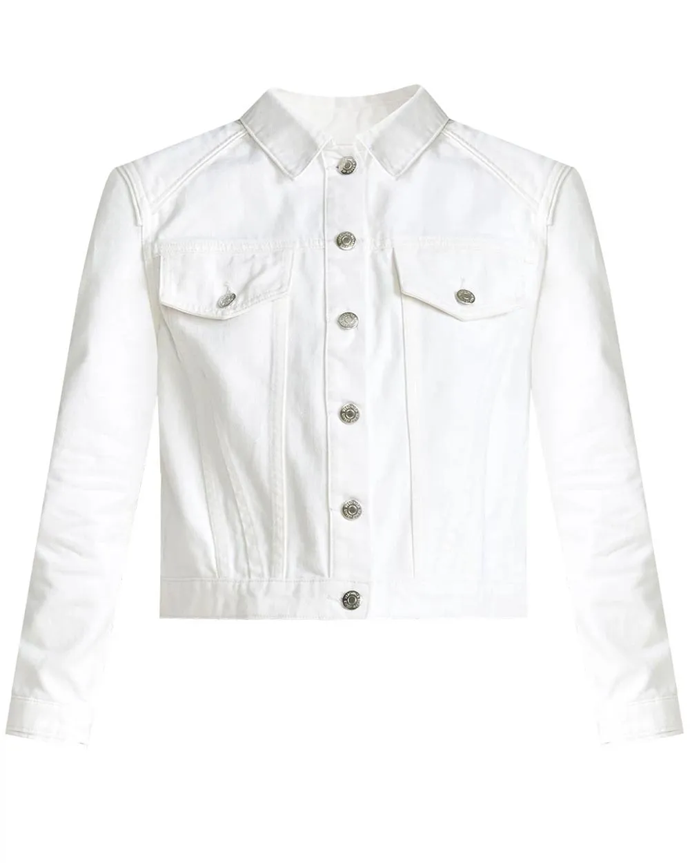 White Dottie Denim Jacket