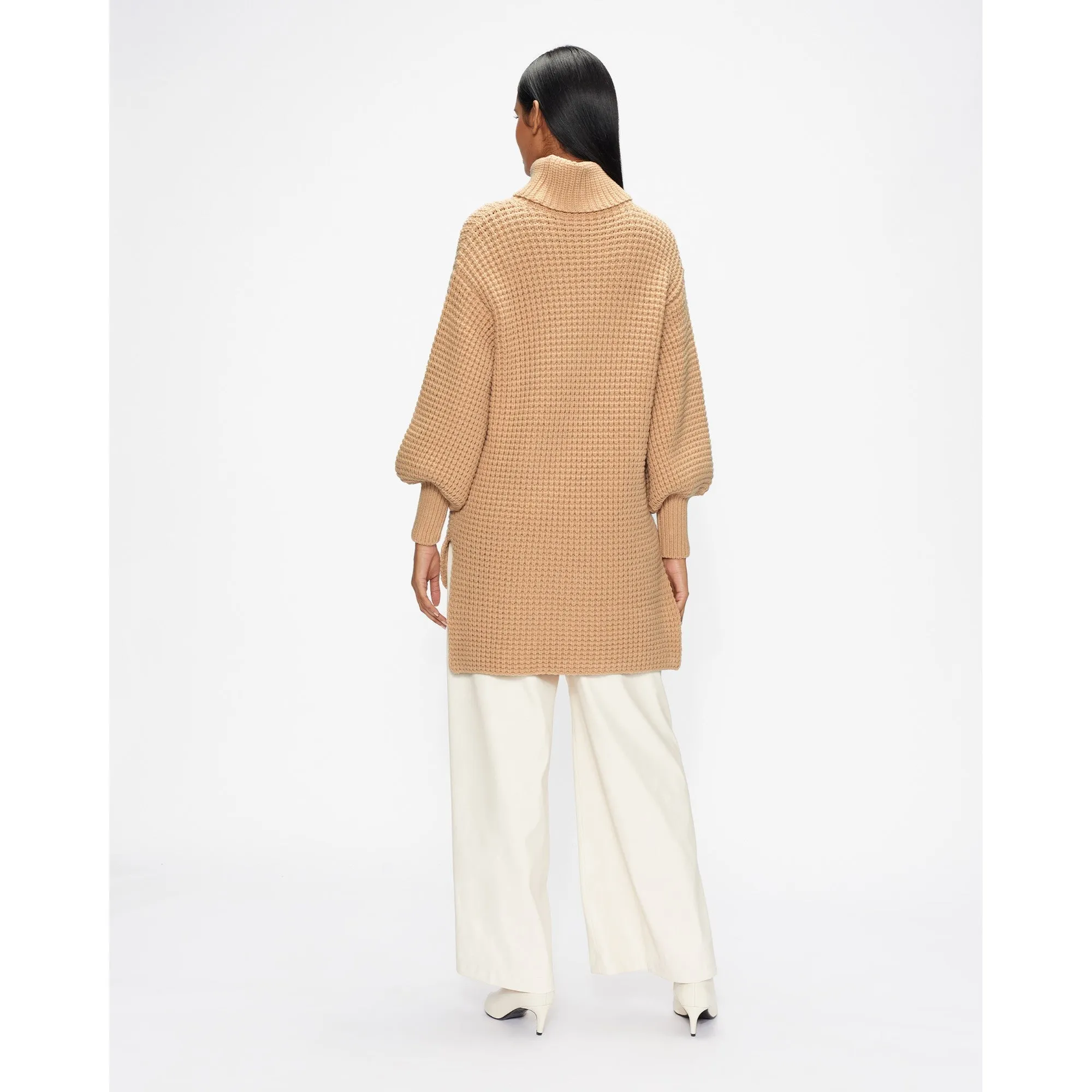 Women Wmk-Reiignn-Long Sweater - Camel